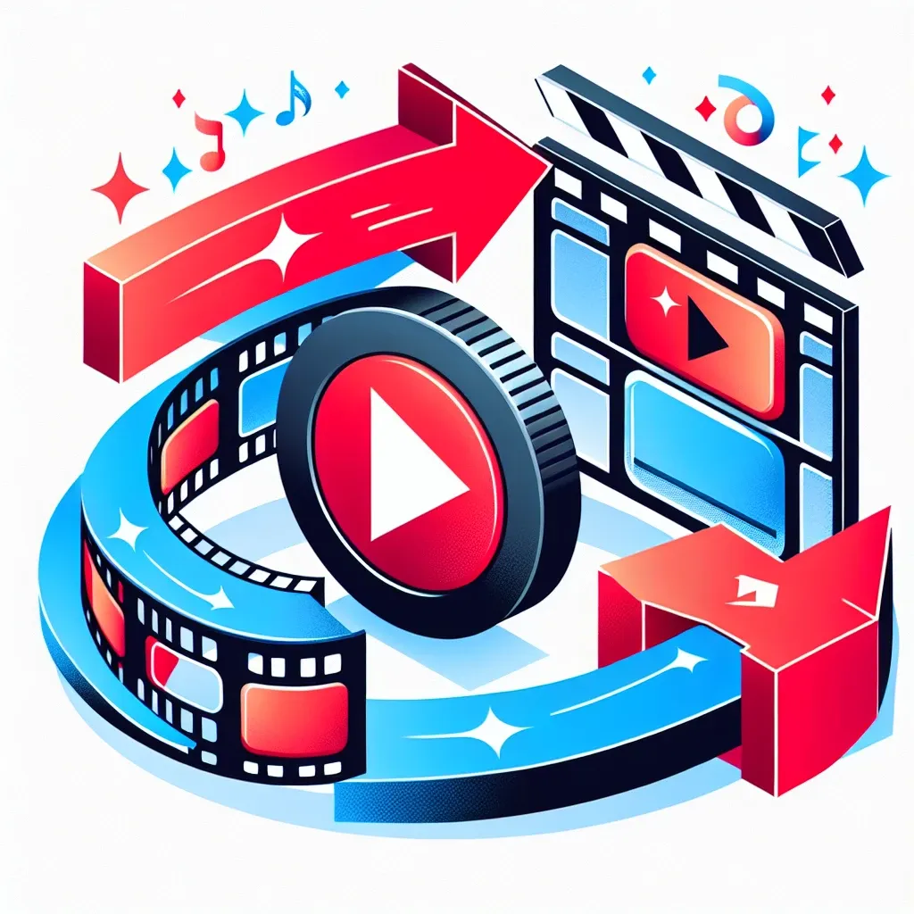 "Langkah-langkah mudah untuk mengonversi video YouTube ke format MP4 menggunakan SSYoutube, gambar ilustrasi tentang proses download video YouTube."