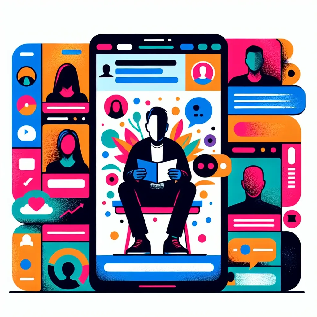 "Ilustrasi penggunaan Instagram Story Viewer untuk menonton cerita secara anonim tanpa diketahui pengguna lain, dengan tampilan aplikasinya di layar ponsel."