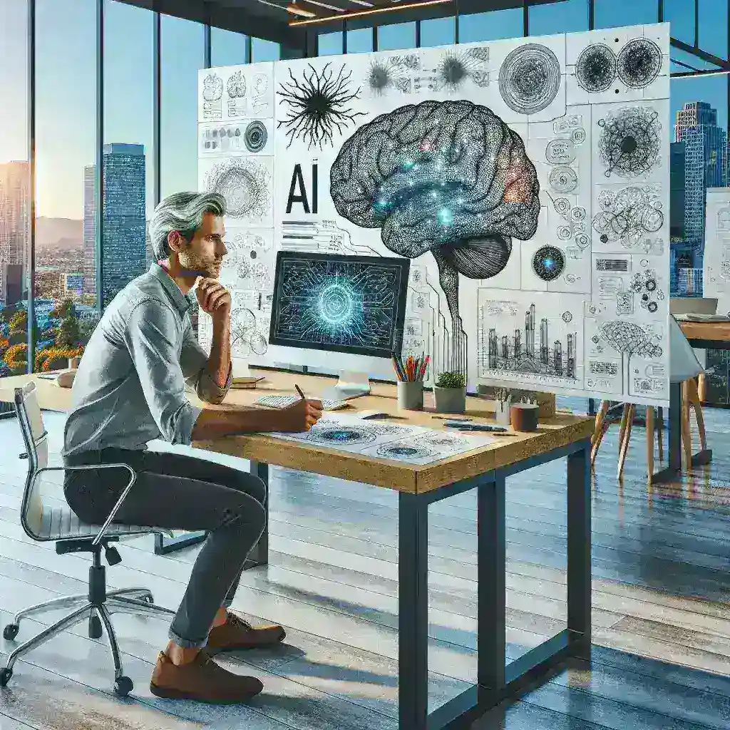 "Jony Ive, Kepala Kreatif baru di OpenAI, berbicara tentang desain inovatif dan visi kreatifnya di acara peluncuran."