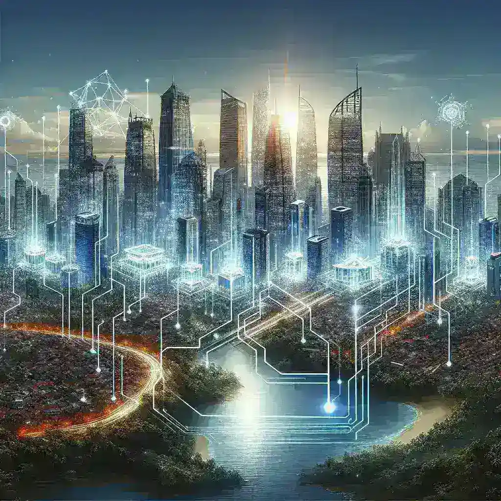 Alt text: "Pemandangan pusat data modern di Indonesia, ilustrasi dari rencana pembangunan 15 pusat data baru hingga 2027 untuk mendukung pertumbuhan teknologi AI."