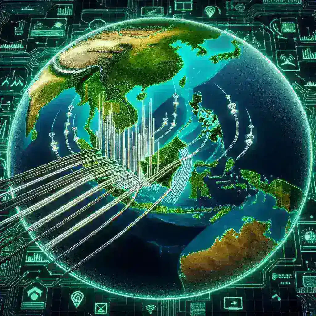 "Indonesia's Palapa Ring 2 undersea cable construction, enhancing national connectivity and digital infrastructure."